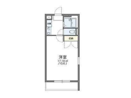 レオパレスSHINBAKU(1K/2階)の間取り写真