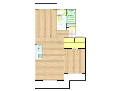 オークヒルズ天竜(3DK/2階)の間取り写真