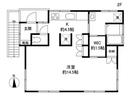 KOTI下石神井(1K/2階)の間取り写真