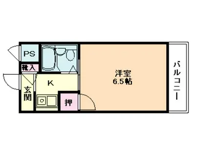 マウス96(1K/3階)の間取り写真