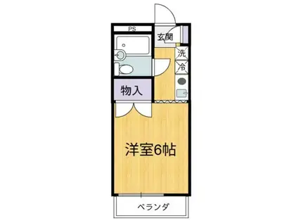 フリースクエアー・英(1K/1階)の間取り写真