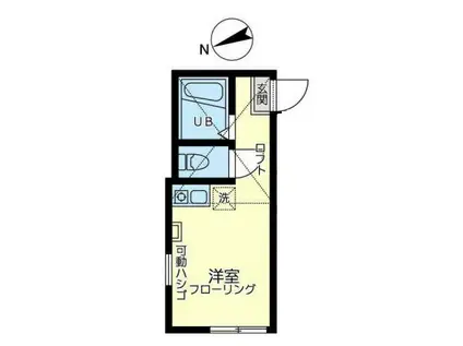 ユナイト白楽ティアーモ(ワンルーム/1階)の間取り写真