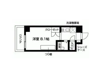 APHRODITE(1K/5階)の間取り写真