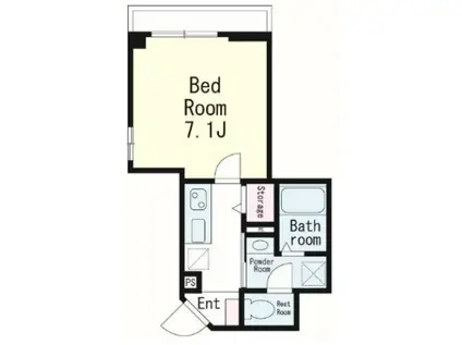 BERGE NOIX(1K/2階)の間取り写真