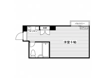 スカイセブン田中(ワンルーム/2階)の間取り写真