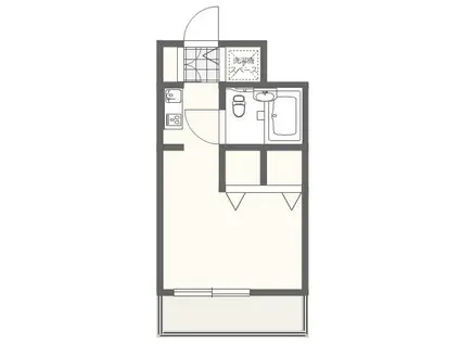 ホーユウコンフォルト白楽A棟(ワンルーム/3階)の間取り写真