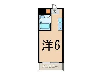 TOP・東寺尾第1(ワンルーム/3階)の間取り写真