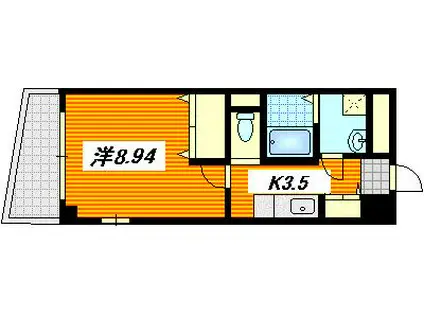 パルF2007(1K/2階)の間取り写真