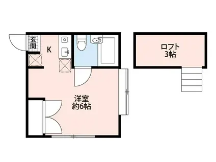 スカイコア金町20(ワンルーム/1階)の間取り写真