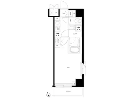 ルーブル板橋東新町弐番館(1K/2階)の間取り写真