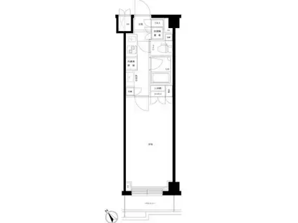 ルーブル中板橋(1K/6階)の間取り写真