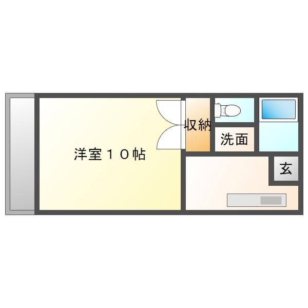 寿大丸マンション(1K/1階)の間取り写真