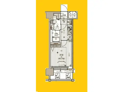MAINSTAGE HIGASHIKANAGAWA(1K/5階)の間取り写真