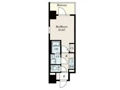 エスリードレジデンス神戸兵庫駅前(1K/7階)の間取り写真