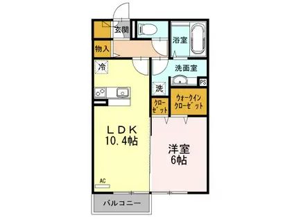 ティルタ サリ(1LDK/1階)の間取り写真