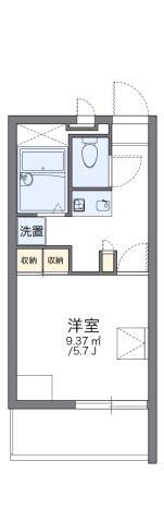 レオパレスドミールI(1K/3階)の間取り写真