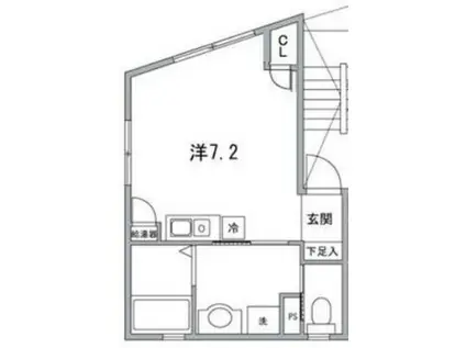 メゾン・アルデバラン(ワンルーム/4階)の間取り写真