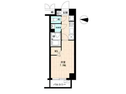 エースハイツ森下(1K/4階)の間取り写真