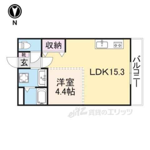 エトワール(1LDK/2階)の間取り写真