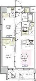 アーバネックス東梅田(2LDK/5階)の間取り写真