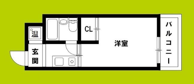 メゾンドソアレ(ワンルーム/5階)の間取り写真