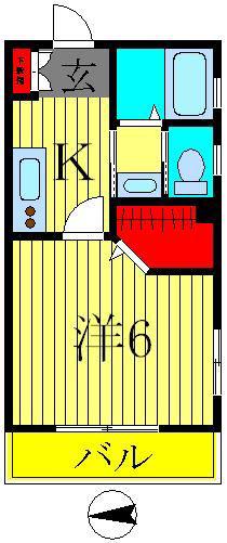 BONITA(1K/3階)の間取り写真