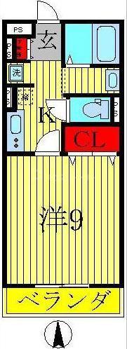 ルーチェ(1K/3階)の間取り写真