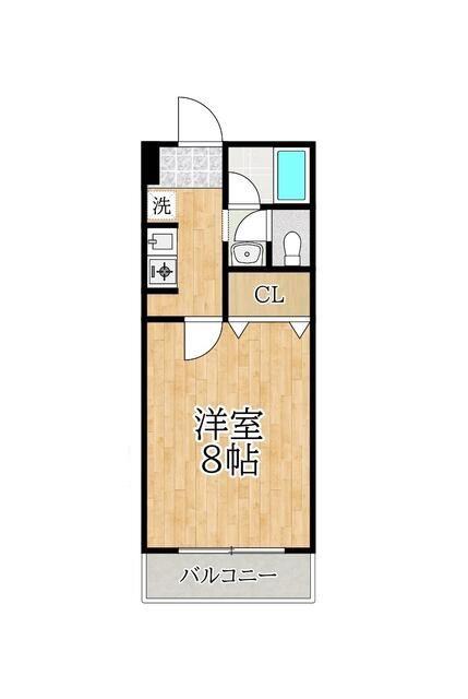 ハイツ金子(1K/1階)の間取り写真