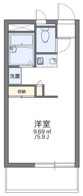 レオパレスプリムローズ(1K/2階)の間取り写真
