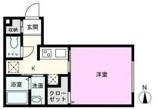 台東区清川1丁目マンション(1K/3階)の間取り写真