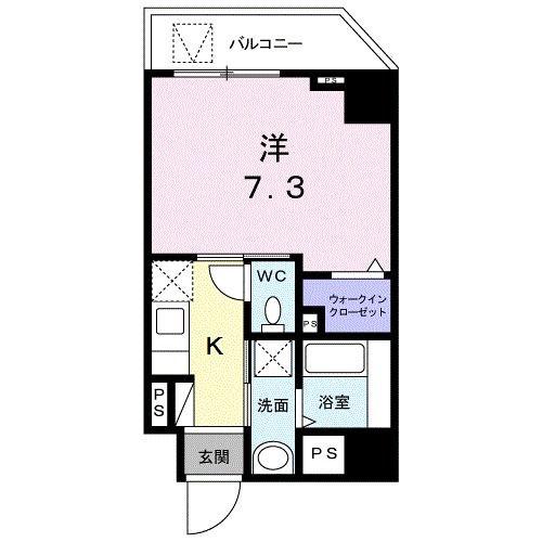 プレシャスワン錦糸町(1K/2階)の間取り写真