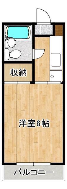 ハイムロワール(1K/3階)の間取り写真