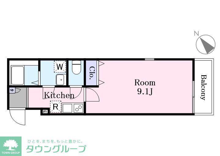 J-MAISON東川口A(1K/3階)の間取り写真