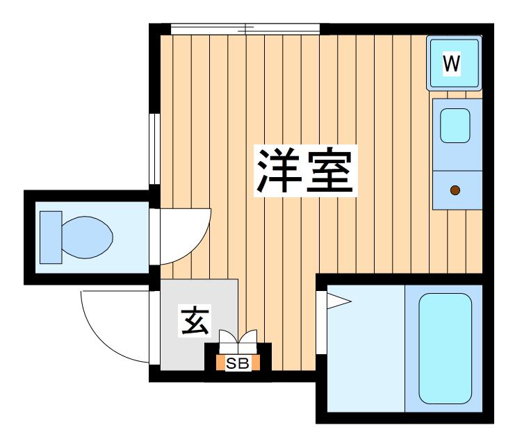 イデア横浜星川(ワンルーム/1階)の間取り写真