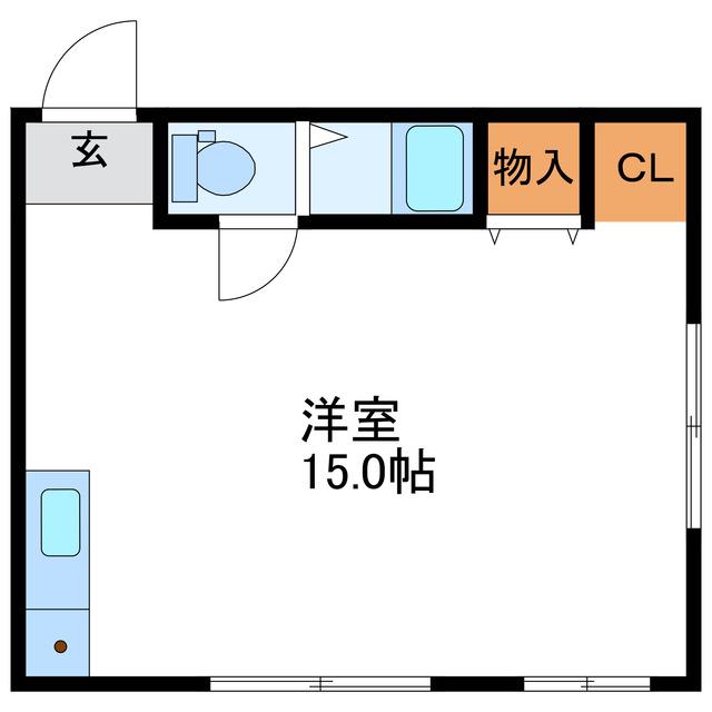 アルテ88(ワンルーム/1階)の間取り写真