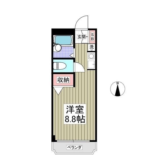 第3関根ビル(ワンルーム/3階)の間取り写真