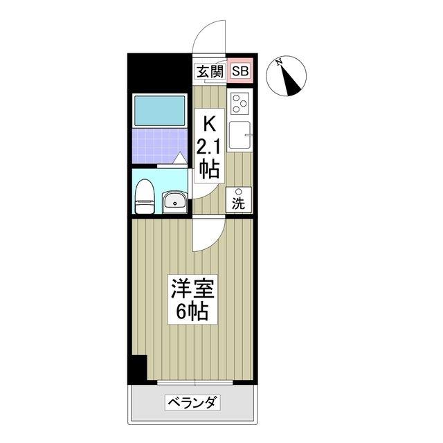 石田ビル(1K/4階)の間取り写真