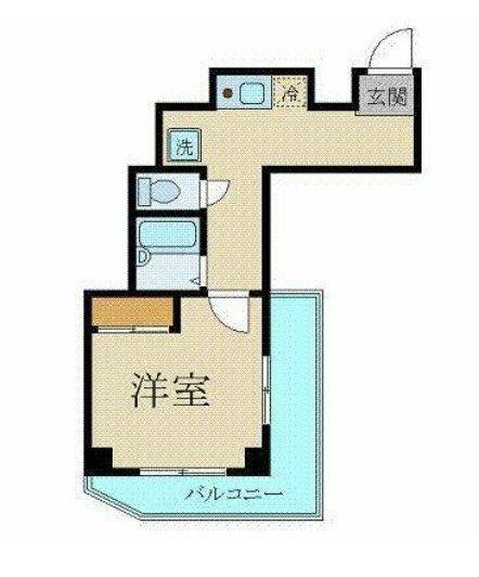 プレール渋谷壱番館(1K/3階)の間取り写真
