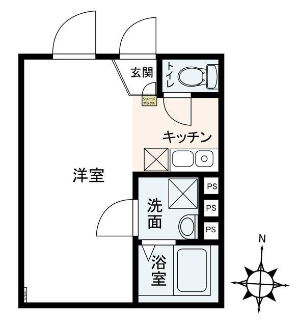 AXIA山王(ワンルーム/4階)の間取り写真