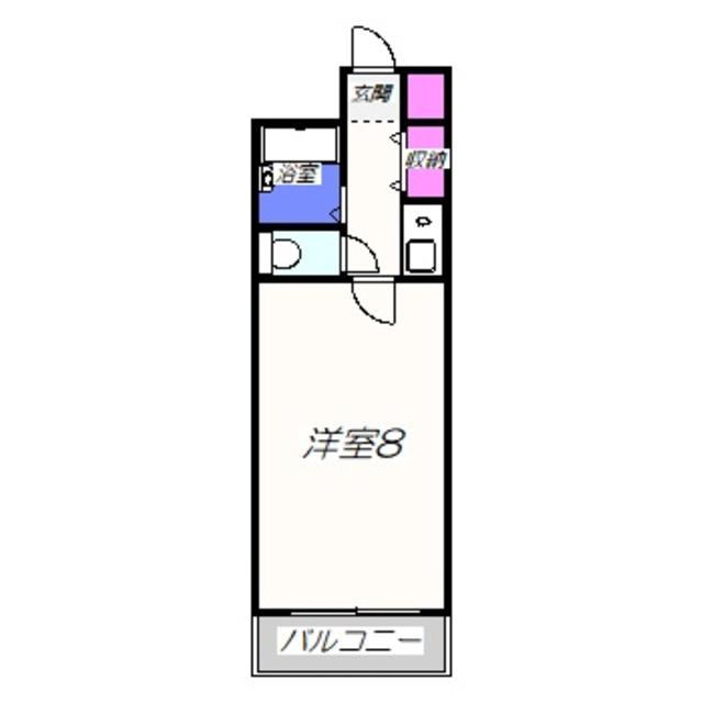 フォンティーヌ堺(1K/7階)の間取り写真