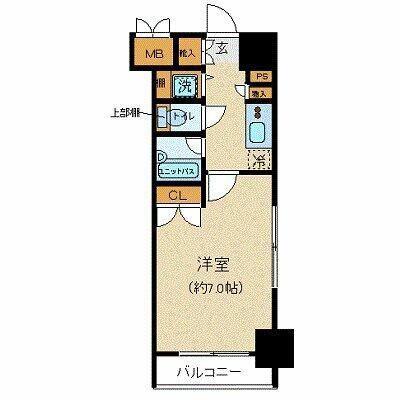 パレステュディオ神田神保町(1K/3階)の間取り写真