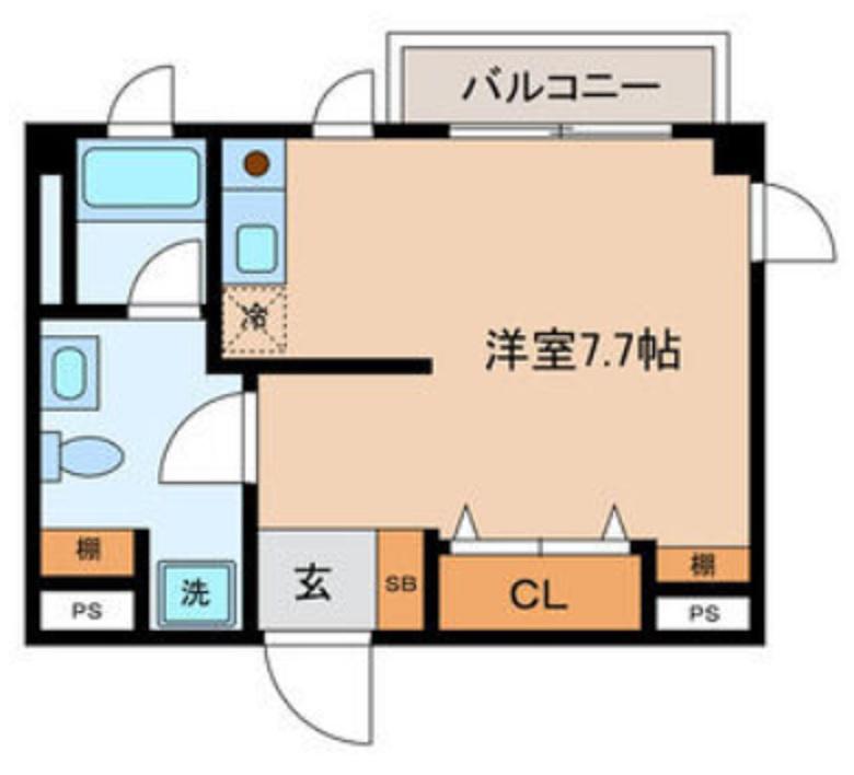 第一デュオレ スズエ(ワンルーム/2階)の間取り写真