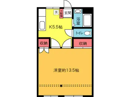 茅ヶ崎ショッピングセンター(1K/4階)の間取り写真