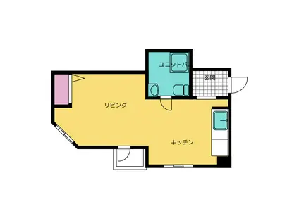 永田幸町ビル(1K/3階)の間取り写真