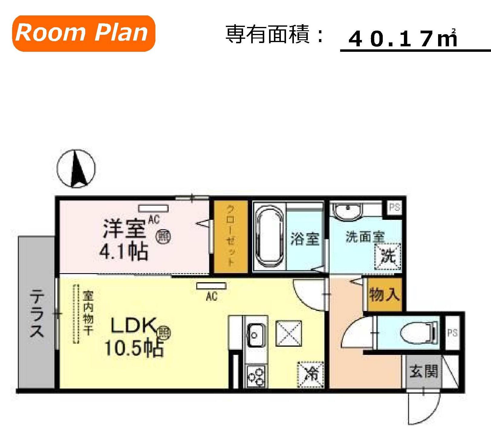 D-ROOM新今里(1LDK/2階)の間取り写真