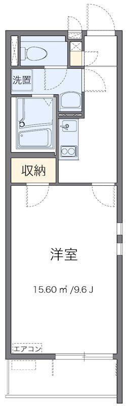 ROUTE16(1K/1階)の間取り写真