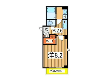 かりゆし(1K/1階)の間取り写真