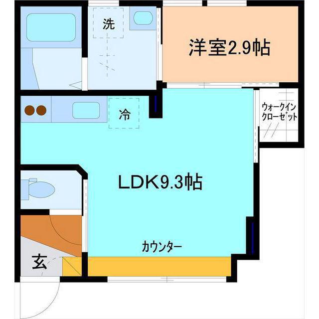 GRAN-NOIX西泉 B棟(1LDK/1階)の間取り写真