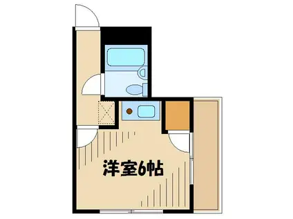 プチメゾン・ミカド(ワンルーム/1階)の間取り写真