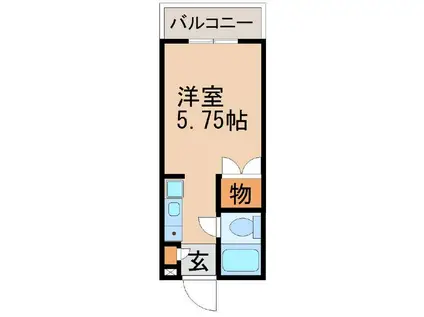 コーポヤマト(ワンルーム/3階)の間取り写真